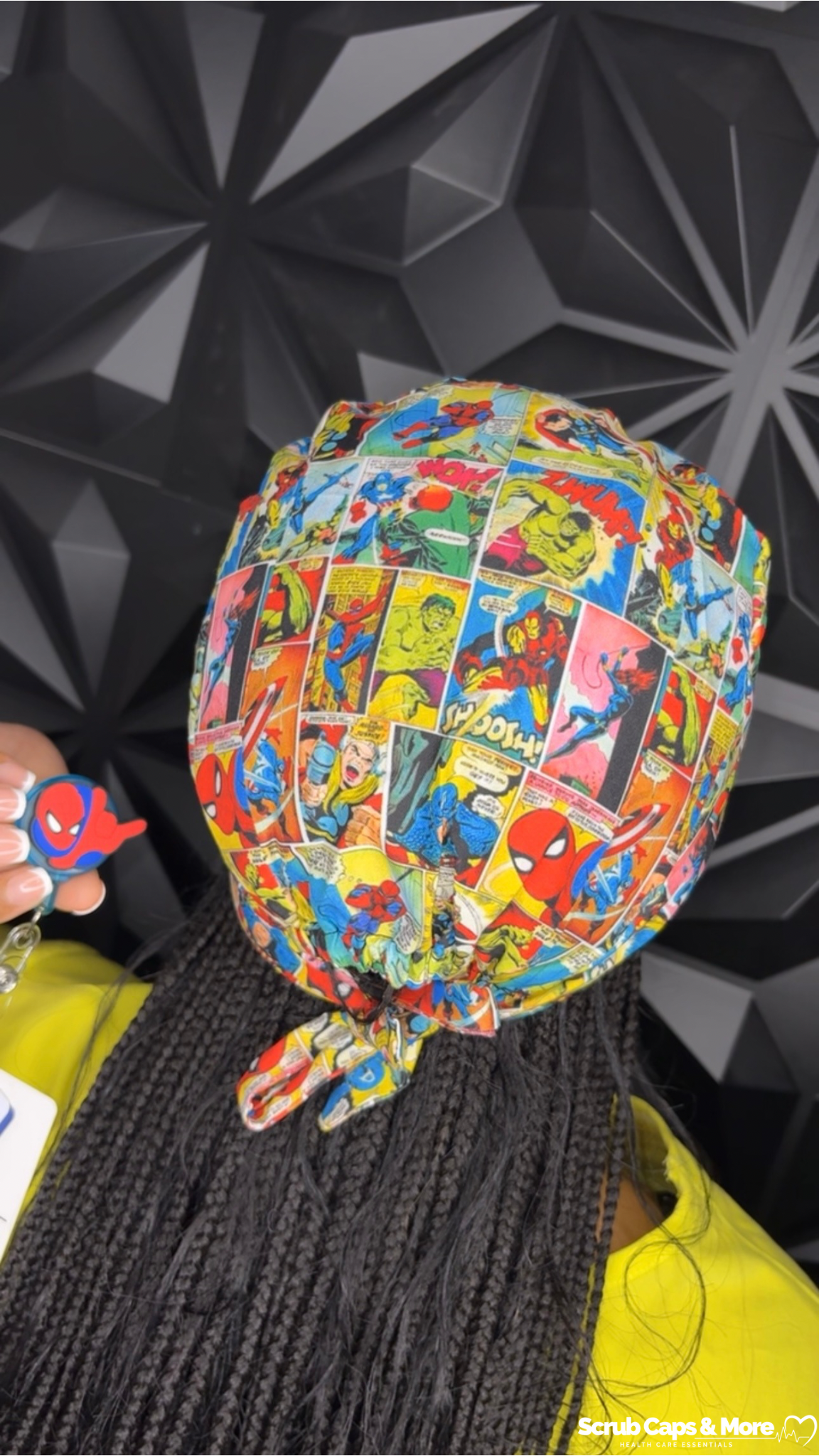 Superhero scrub cap 🦸‍♂️